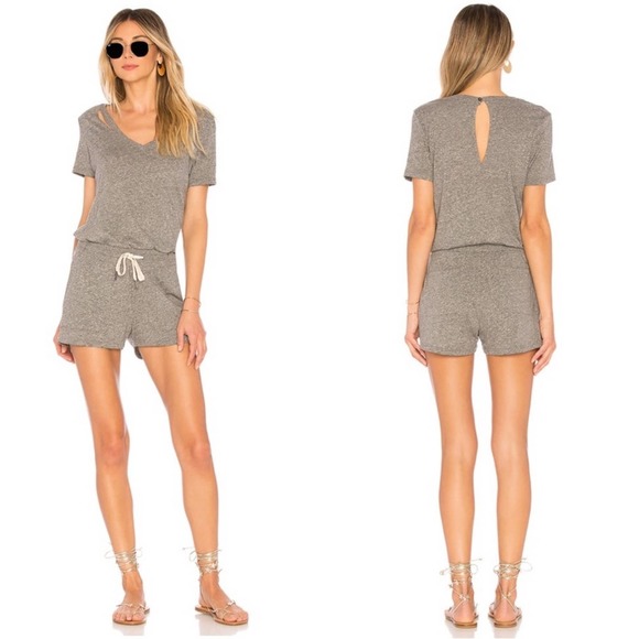 n:PHILANTHROPY Pants - N:PHILANTHROPY Breeze Romper in Heather Grey